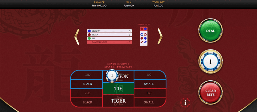 Dragon vs Tiger Game 19